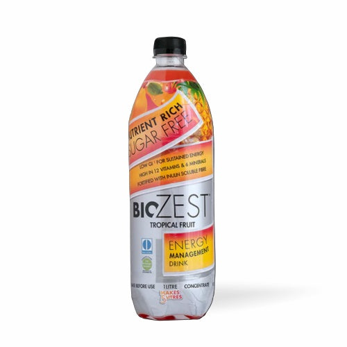 BioZest Tropical Fruit Flavoured Energy Drink Bottle 1L