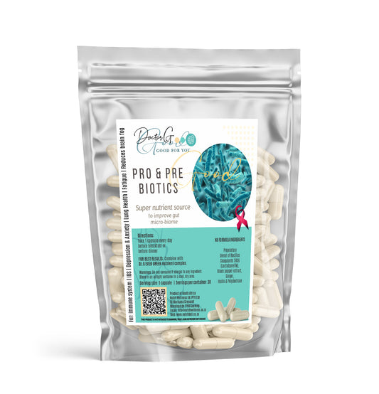 Dr. G Pre and Pro biotics with probiotics