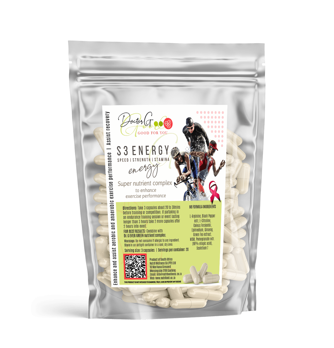 Dr. G S3 Energy for NO & ATP production and nutrient bioavailability