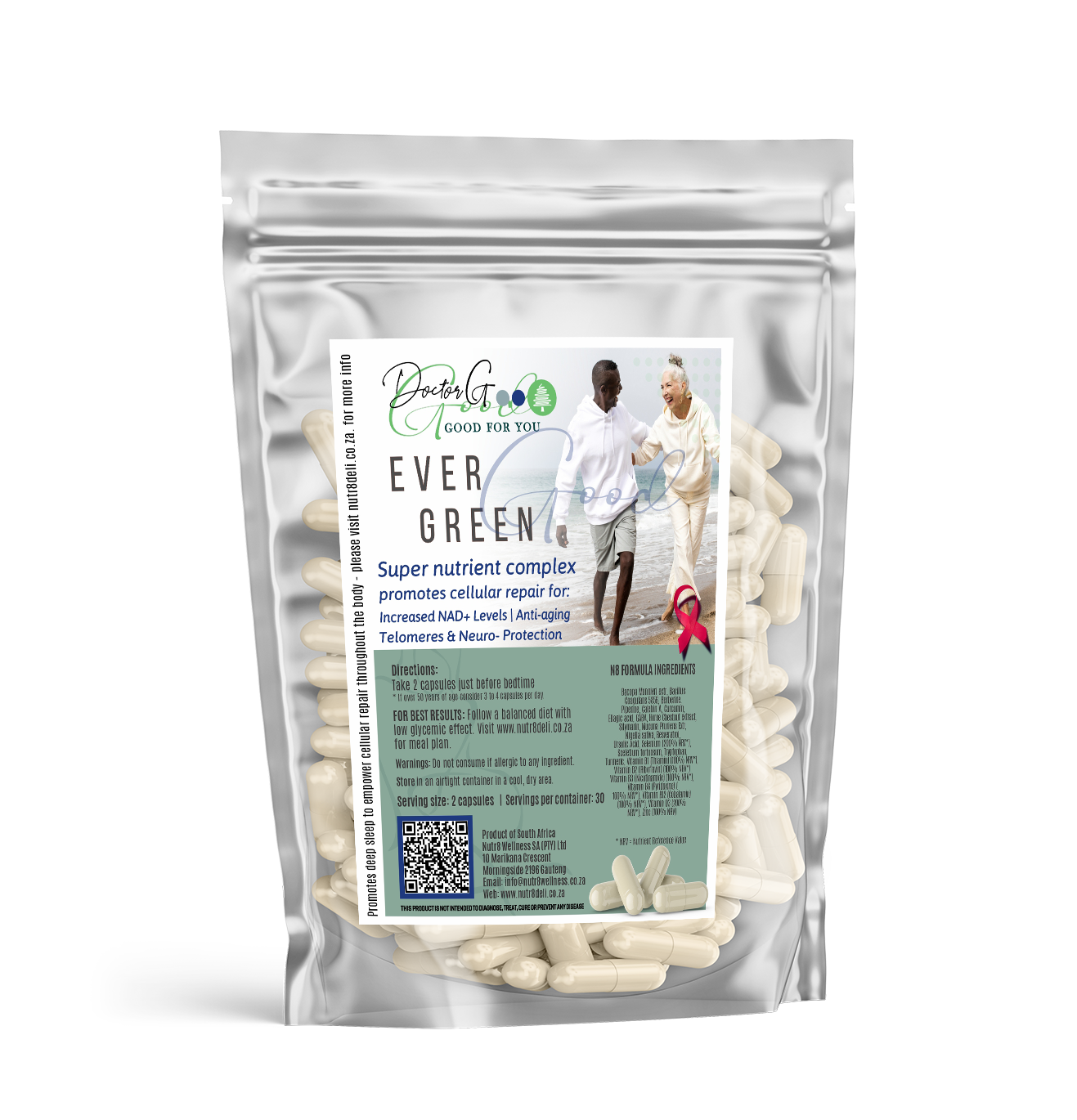 Dr G – EVERGREEN anti-aging formula with NAD+ co-enzymes & Resveratrol