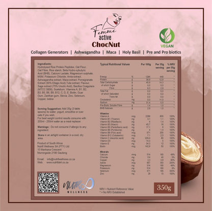 Fem Active with Ashwagandha (VEGAN) with Ashwagandha, Maca, & Hyaluronic acid