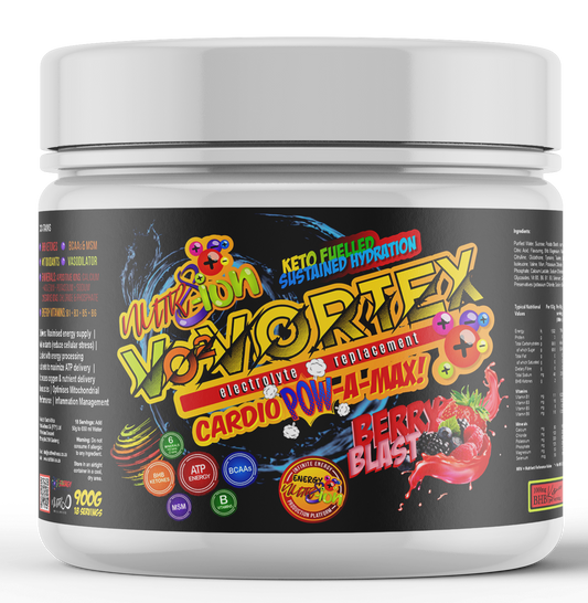 VO₂ Vortex Hydration – with electrolytes, B-vitamins, 44g carbs, BCAAs & ketones